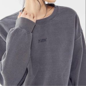 BDG Women's Black Y2k Dragon Crew Neck Sweatshirt